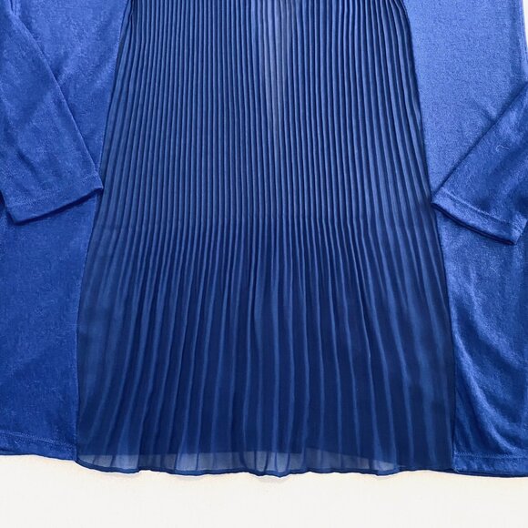 Alberto Makali cardigan Women's Small blue pleated lightweight unique luxury - Picture 7 of 9